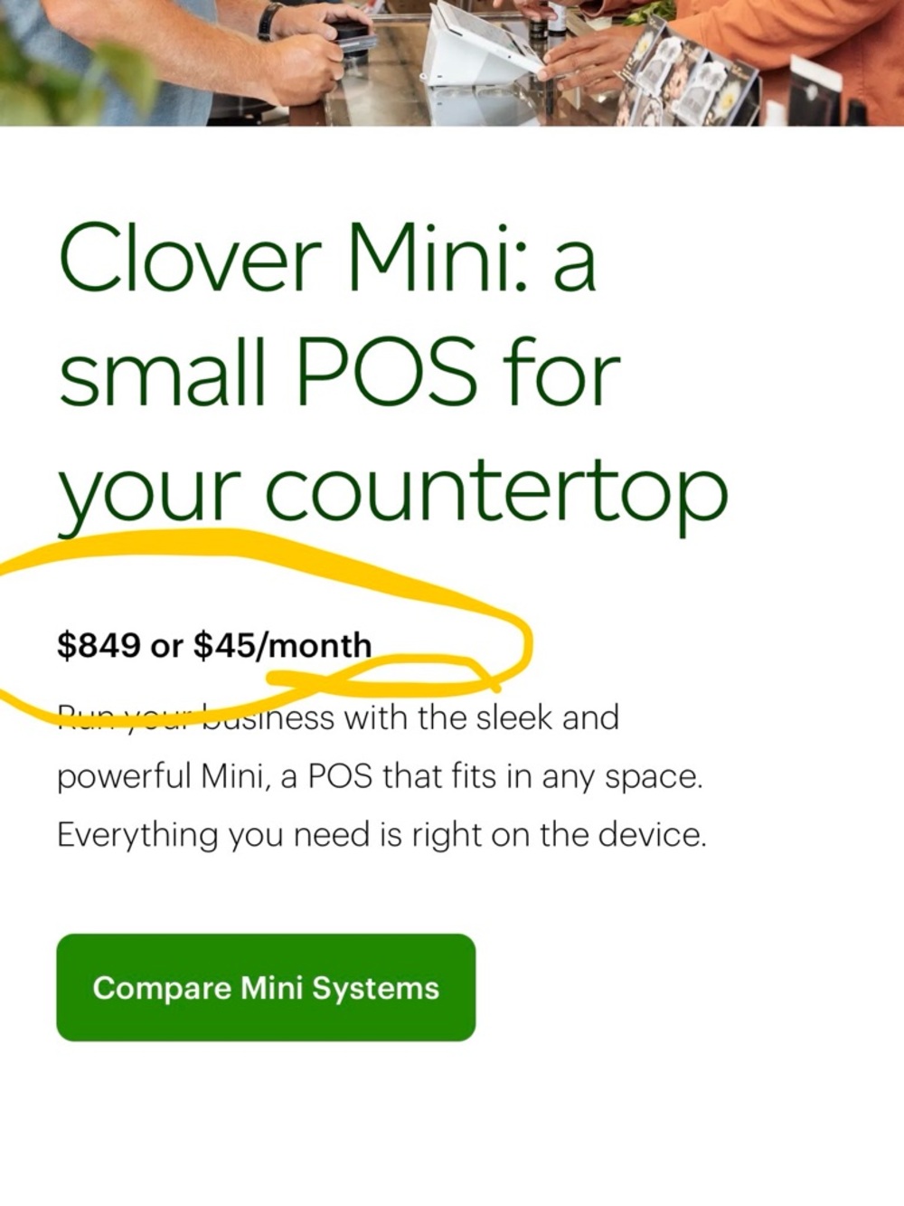 Clover Mini POS System - Picture 14 of 14